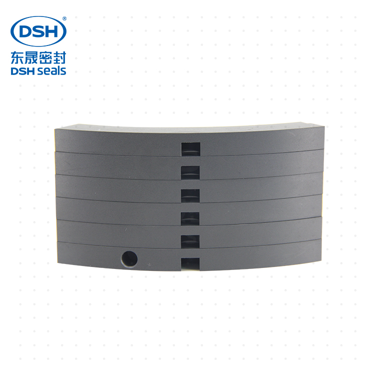 PTFE+石墨帶孔六片密封_200x236.5x10（黑）